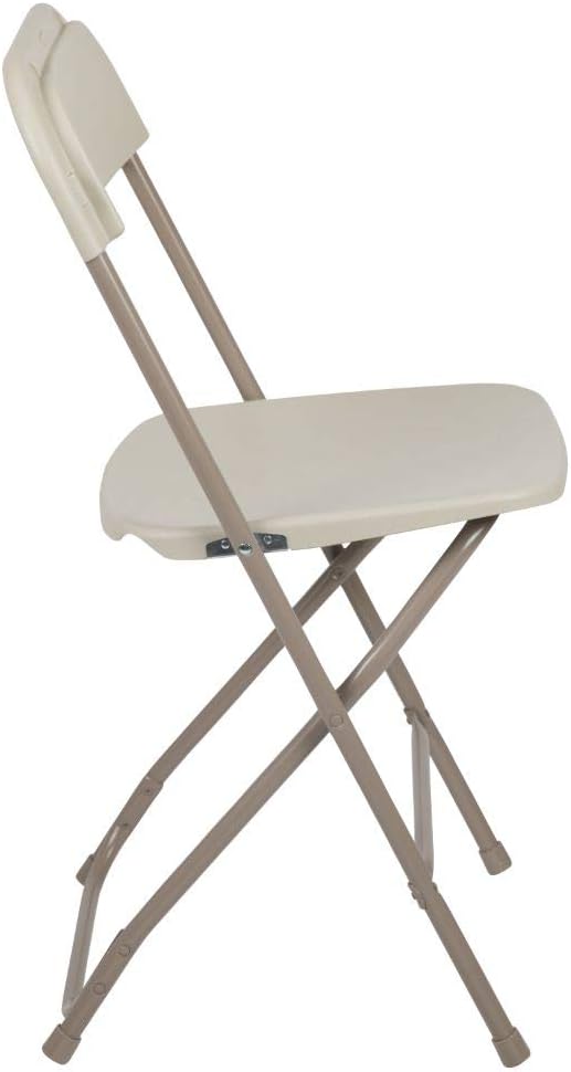 Flash Furniture Hercules™ Series Plastic Folding Chair - Beige - 2 Pack 650LB Weight Capacity Comfortable Event Chair-Lightweight Folding Chair