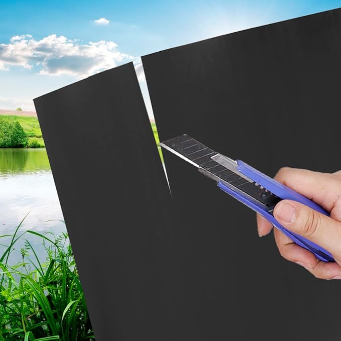 Pond Liners 10 x 15 Feet, Easy Cutting LDPE Pond Liner 20 Mil, High Preformed Koi Pond Liner for Ponds, Streams, Fountains and Garden Waterfall