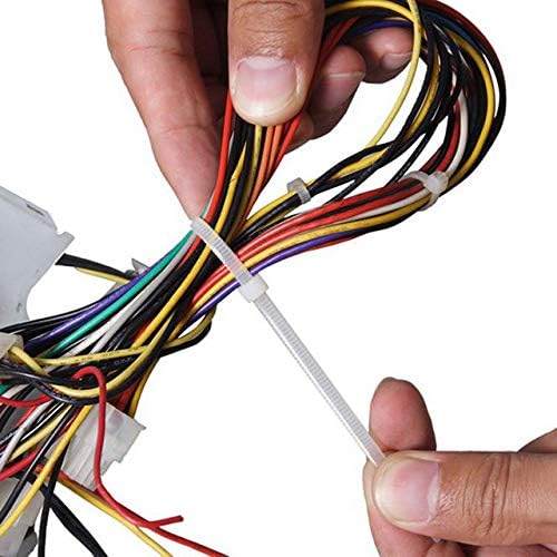 4 Inch Green Zip Ties (100 Pieces) 18lb Strength, Nylon Cable Wire Ties