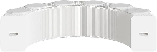 Foldable Kraft Paper Stool, Honeycomb Accordion Folding Bench, Collapsible Paper Stool for Small Spaces, Portable Footrest and Side Table for Living Room and Office,White-44×31×300cm
