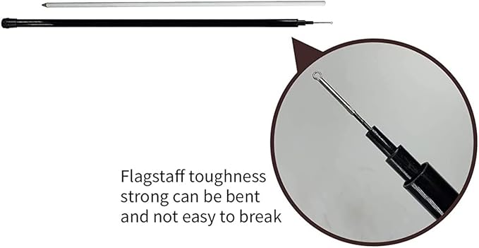 Bird Hawk Flying Kite with Pole Crops Farm Protector Bird Scarer Flying ONLY 4M Pole Without Kite