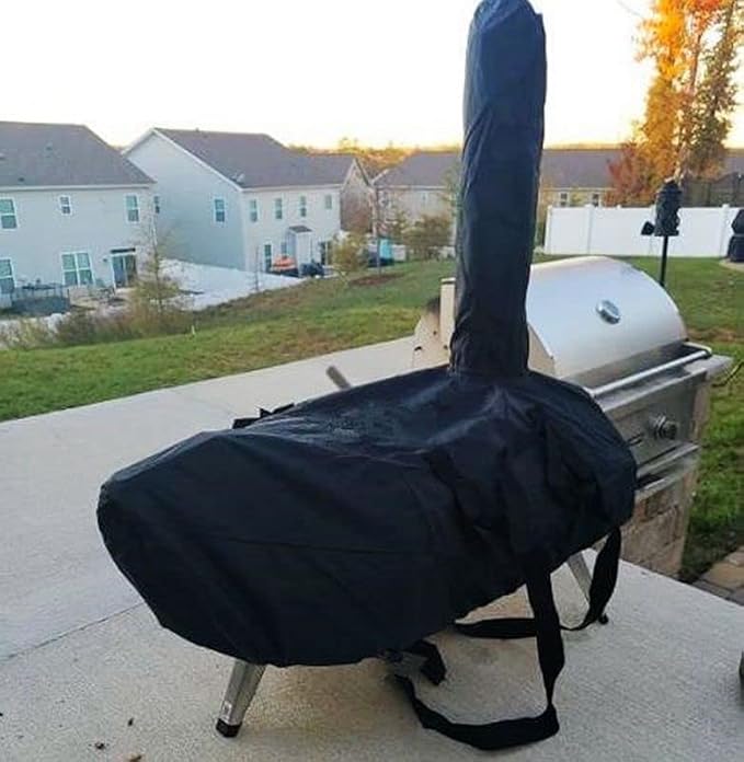 Heavy Duty Replacement Grill Cover fits for Ooni Karu 12 Carry Cover, Pizza Oven Accessories, Black