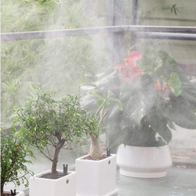 Brass Misting Nozzles 0.016" Orifice (0.4mm) 10/24 UNC, Water Mister Parts Fog Nozzles for Patio Misting System Outdoor Cooling System (40pcs)