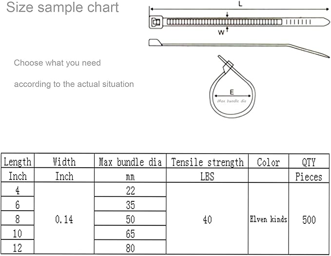 XINGO Nylon Cable Zip Ties Self Locking Plastic Wire Ties with 40 Lbs Tensile Strength for Indoor and Outdoor 12 Inch 500 Pack Blue