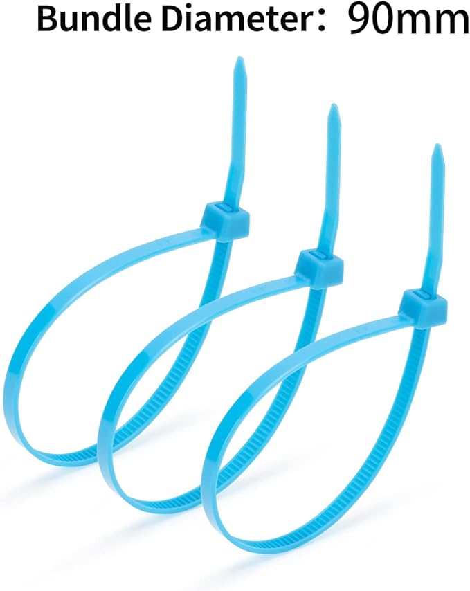 XINGO 100PCS Cable Zip Ties Heavy Duty, Premium Nylon Plastic Wire Ties with 50 Pounds Tensile Strength, Self-Locking Black Nylon Zip Ties for Indoor and Outdoor (14 inch, Green)