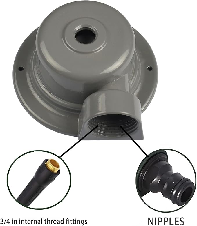 Metal Lawn Sprinkler, 2 Pack Small Area Garden Sprinklers, 360 Degree Lawn and Yard Sprinklers Sprinkler for Yard Lawn Watering