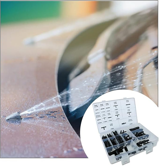 zipelo 113 Pieces Barbed Connectors, Car Quick Coupling Water Jet Tube, Drip Irrigation Fittings Kit, Water Hose Connector, Straight Barbs Tees Reducer Types, Garden Lawn Irrigation System