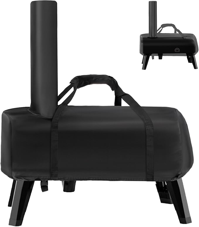 Pizza Oven Cover for Aidpiza Wood Pellet Pizza Oven,Outdoor Heavy Duty Portable Carry Waterproof Gas Pizza Grill Cover and Weather Resistant Oxford Fabric Cover(Black