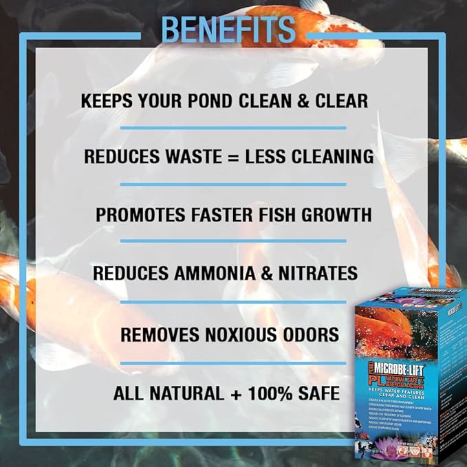 MICROBE-LIFT Algae Control Bundle for Ponds and Water Gardens, Includes ALGA32 Algaway 5.4 (32 oz) + PL Pond Bacteria and Outdoor Water Garden Cleaner (32 oz)