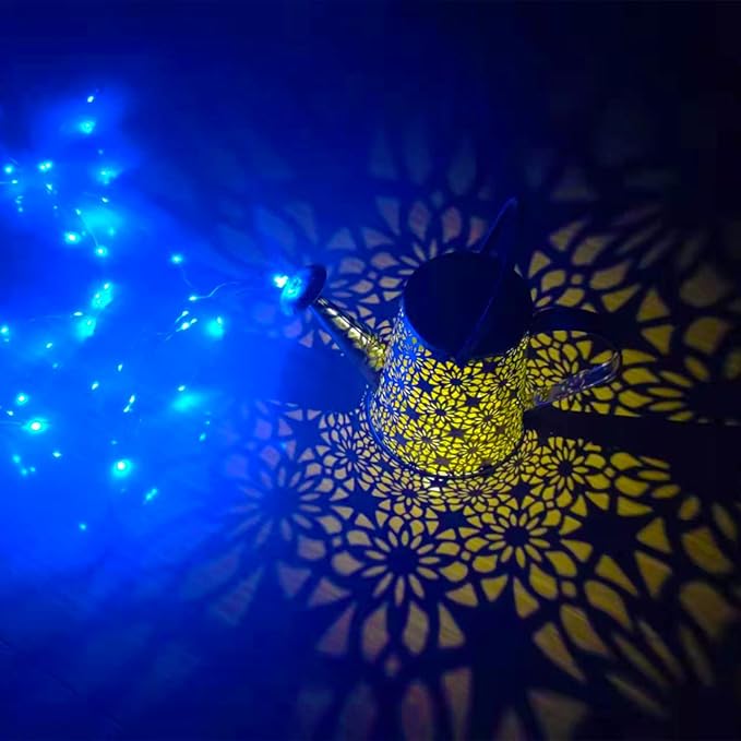 Solar Watering Can Lights,Large Retro Metal Hanging Solar Lights Outdoor Waterproof, Gardening Mother's Day Gifts for Mom Grandma Women Birthday, Garden Decor Yard Light Outside for Porch Patio