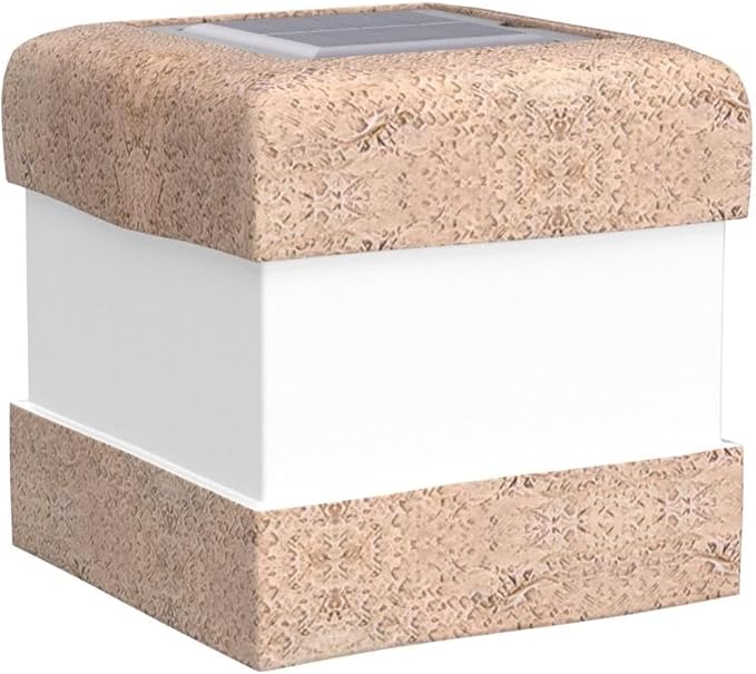 2 Pack Solar Garden Lights, Fake Rock Lights for Outdoor Pathway Yard, Solar Waterproof Decorative Rocks Lantern for Landscape Decor Brown