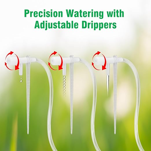 WADEO Automatic Watering System for Potted Plants, Dual Pump Plant Watering System, 15 Potted Automatic Plant Waterer for Indoor, Automatic Drip Irrigation Kit with Digital Programmable Water Timer