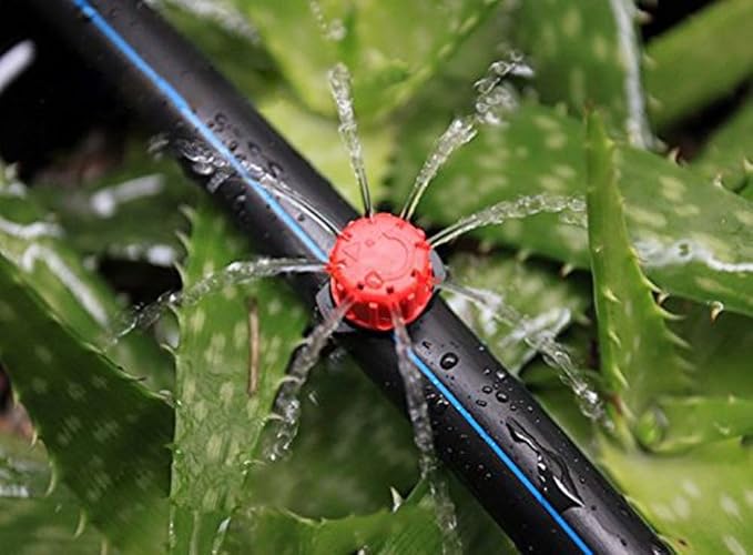 Penta Angel 50/100/200 Pcs Adjustable Irrigation Sprinklers Watering Drippers Sprinklers Emitter Drip System On 1/4" Barb (200)