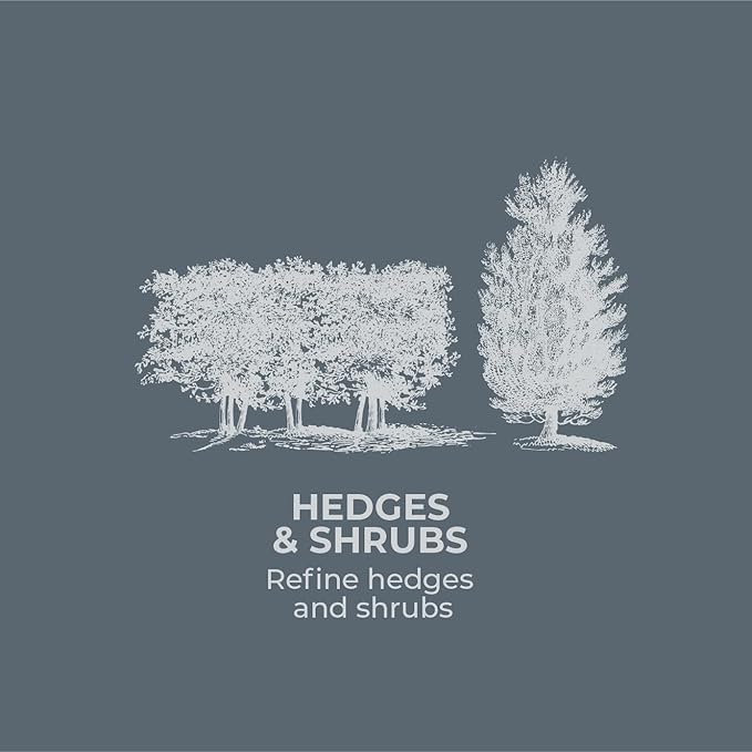 Woodland Tools Duralight Hedge Shears, 16 Inch Lightweight Manual Hedge Clippers with 7.5 Inch Non Stick Blades and Glass-Filled Nylon Handles, Garden Trimmer for Shaping and Precision Cutting