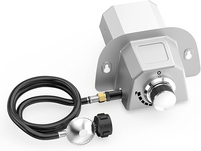 Uniflasy Gas Burner for Ooni Pizza Oven Accessories, for Ooni Karu 12 Gas Burner Attachment, Replace for 12G Adapter, for Fyra 12 with Propane Conversion Kit, fits Bighorn Outdoors Pizza Oven 12"