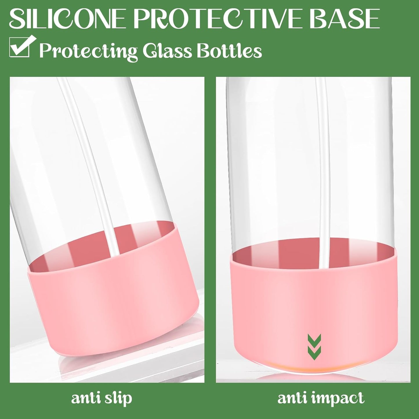 9 PACK/16 OZ Glass Spray Bottles with Upgraded Adjustable Spray Nozzle, Refillable Containers with Silicone Sleeve, Spray Bottle for Hair&Cleaning Solutions&Essential Oils-Pink Blue Gray