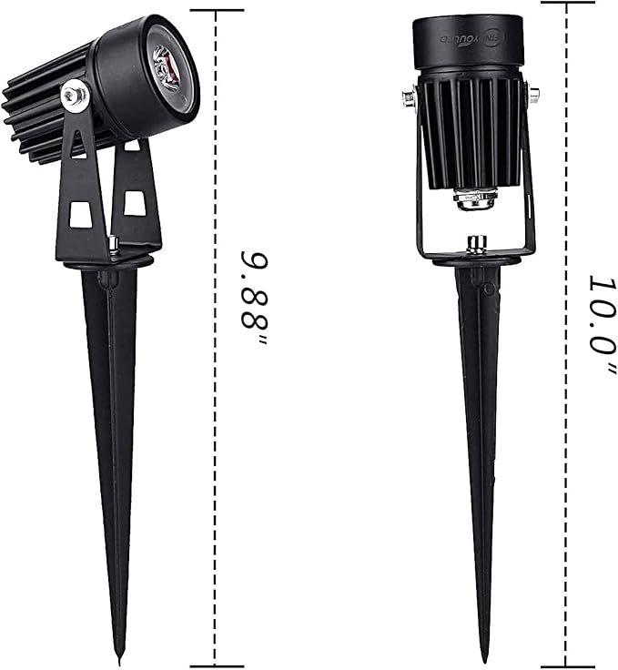 DLLT LED Solar Spot Lights Outdoor Landscape Spotlights, 2-in-1 Solar Powered Wall Lights-Low Voltage Outdoor Landscaping Light for Garden Yard Lawn Pathway Landscape Downlight, Warm White,Auto on/off