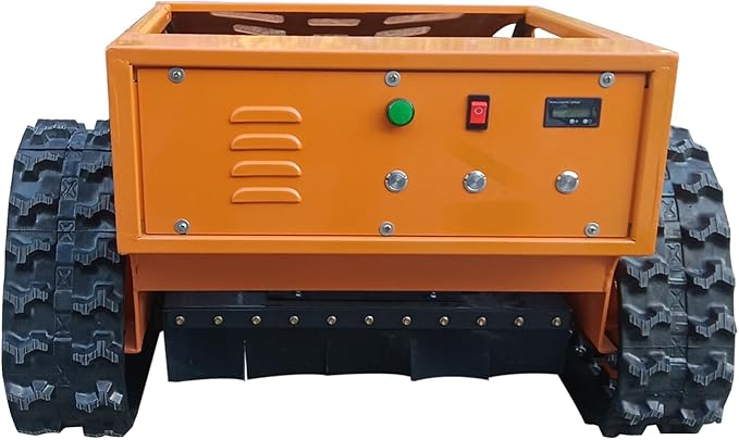 Remote Control Robotic Lawn Mower, Automatic Track for 45° Slope, Cutting Range 0.4-5.1in, All Terrain Grass Cutter Yard Mower USA Stock