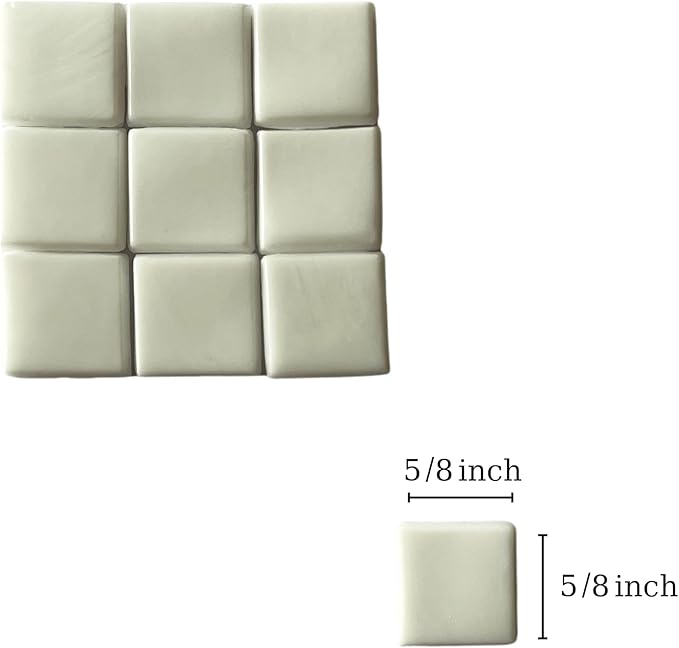 SMEIINIK 1.1lb Bulk Single Iridescent Color Mosaic Tiles for Crafts, Glass Mosaic Pieces for Mosaic Puzzles, Stained Glass Tiles for Mosaic DIY, Mosaic Making Supplies(AJ01-20)