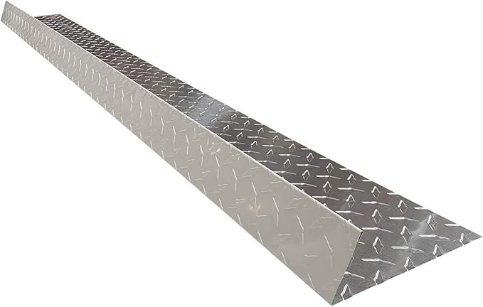 Eagle 1-26 Gauge 5 Foot Rain Diverter - Nails and Instructions Included (Mill Finish Aluminum, Copper, Galvanized, Stainless Steel & More) (3, Aluminum Diamond Plate - White)