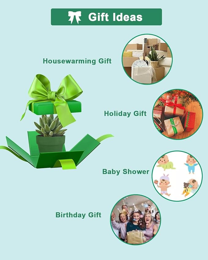 vensovo 48 Pcs 2" Tiny Terracotta & Terra Cotta Pots with Drainage - Green Small Mini Clay Ceramic Pottery Planter Ideal for Indoor/Outdoor Plants, Crafts, Wedding Favors