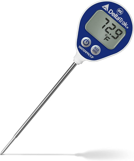 DeltaTrak 11050 Professional Digital Meat Thermometer for Kitchen Waterproof Lollipop Thermometer NSF Certified