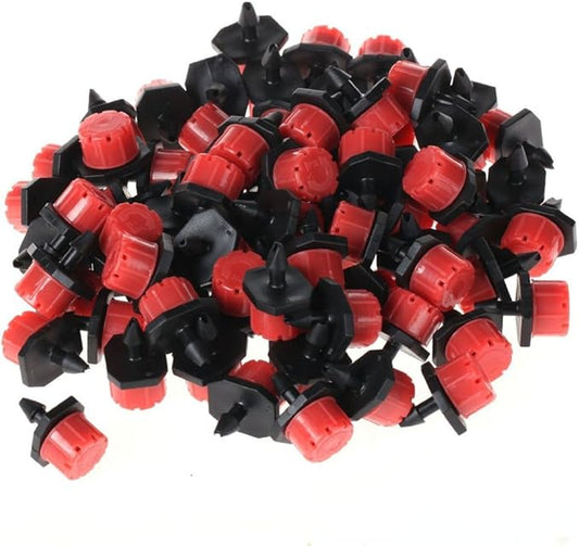 Penta Angel 50/100/200 Pcs Adjustable Irrigation Sprinklers Watering Drippers Sprinklers Emitter Drip System On 1/4" Barb (200)