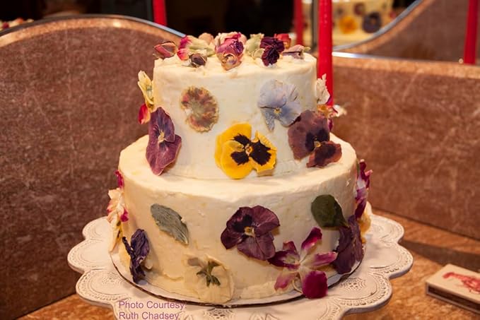 Pansy Edible Flowers for Cocktails & Desserts - 20 USA-Grown Freeze-Dried Flowers for Drink Garnish - Edible Dried Flowers (0.2 oz)