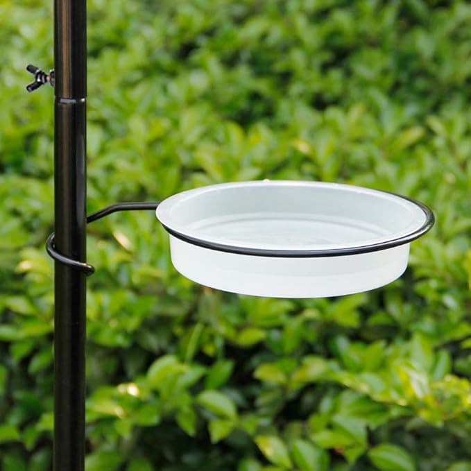 yosager Premium Bird Feeding Station Kit, 75" x 21" Bird Feeder Pole, A Multi Feeder Hanging Kit with Metal Suet and Bath for Attracting Wild Birds, Birdfeeder and Planter Hanger