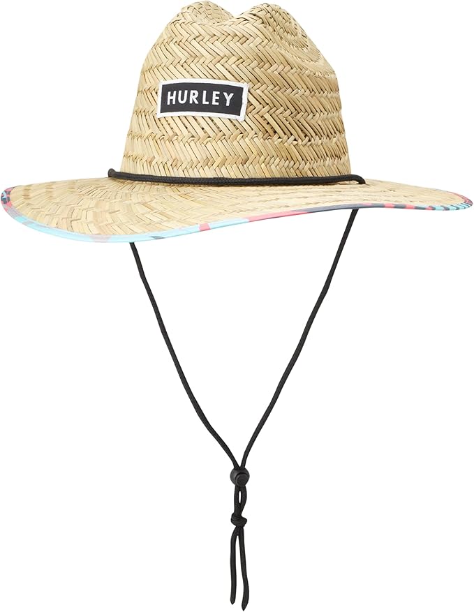 Hurley Men's Straw Hat - Bayside Lifeguard Straw Sun Hat