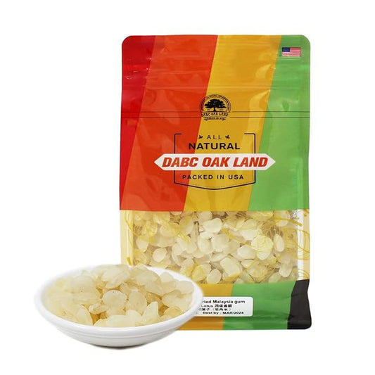 DOL Dried Snow Swallow Natural Malaysia, 100% Natural Snow Lotus Seed Gum Gleditsia Sinensis, Plant Collagen and Low Fat, Good With Peach Gum 清熱潤肺 排毒養顏 AAA級精選 野生雙莢皂角米 雪蓮子 8OZ/Bag