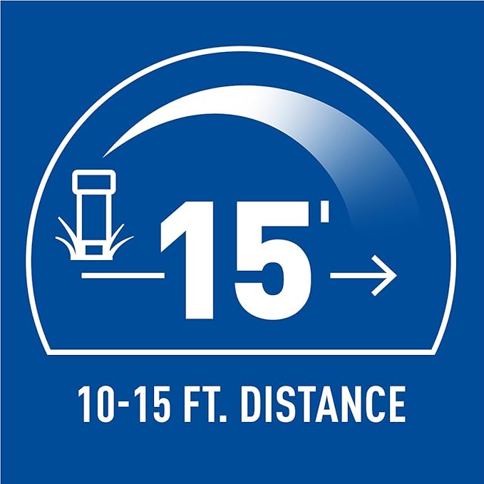 Orbit 54501 4" Professional Hard Top Pop-Up Spray Head Sprinkler with 15' Adjustable Pattern Nozzle