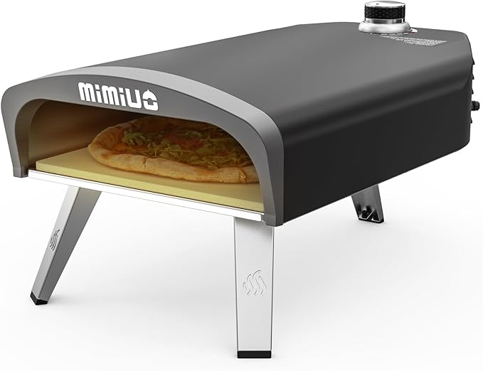 Gas Pizza Oven Outdoor - Portable Propane Pizza Ovens for Outside - Professional Pizza Stove with 13 inch Pizza Stone, Ideal for Any Outdoor Kitchen