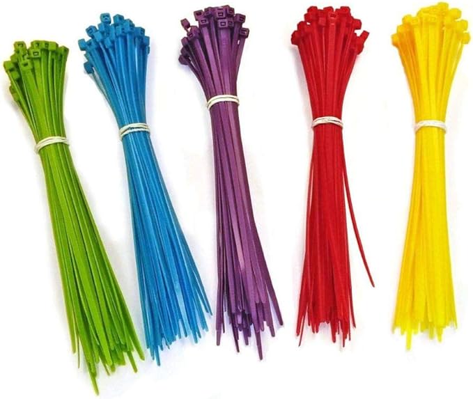 4 Inch Grey Zip Ties (1000 Pieces), 18lb Strength, Nylon Cable Wire Ties