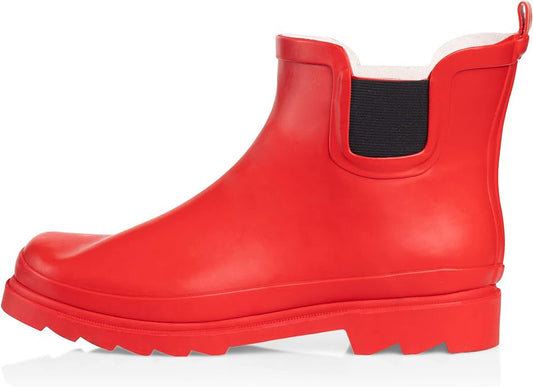 NORTY - Womens Ankle Rain Boots - Ladies Waterproof Winter Spring Garden Boot runs ½ size large