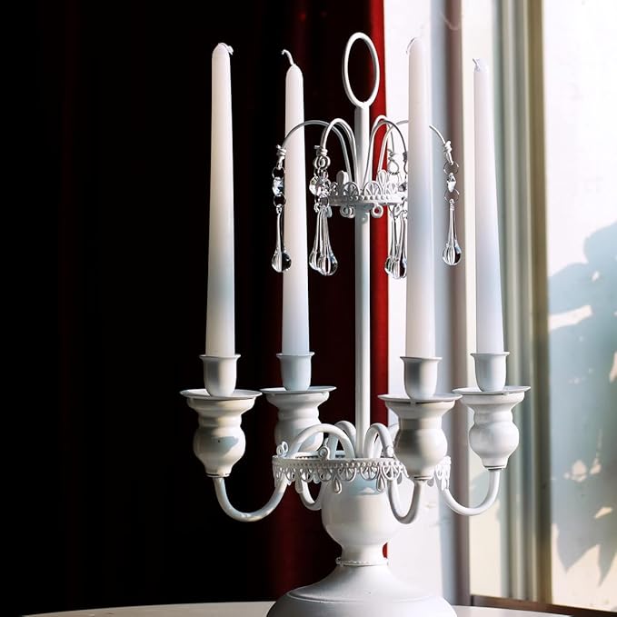 12pcs Raindrop Crystal Chandelier Prisms Parts, Hanging Crystals Beads for Chandeliers, Home Decoration