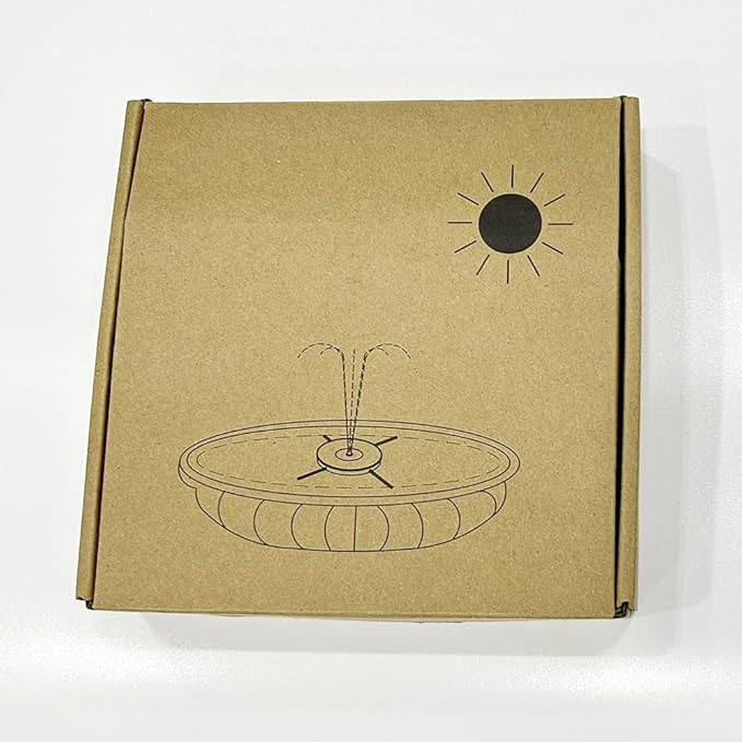 SZMP Solar Fountain Pump Upgraded 100% Glass Panel, 3.5W Solar Powered Fountain Built-in 2000 Battery with 7 Nozzle & 4 Fixer, Solar Fountain for Bird Bath, Pond, Fish Tank, Outdoor (Colorful)