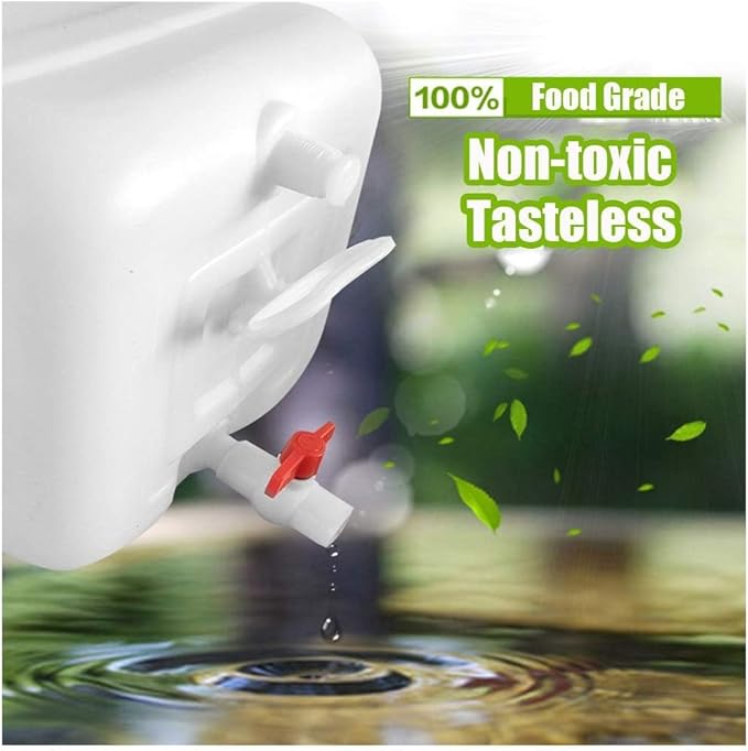 Water Storage Tank for Camping, Plastic Water Containers with Spigot for Emergency Water Storage Household Outdoor Camping Hiking Self-Driving Tour(Size:30L)