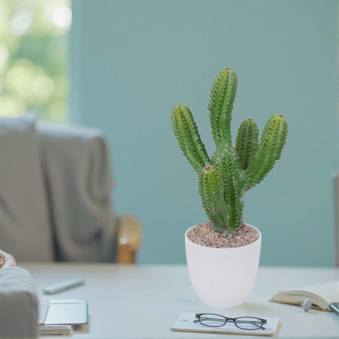 Artificial Cactus 14inch Faux Cacti Fake Succulent Plants for Indoor Outdoor Home Office Garden Decor