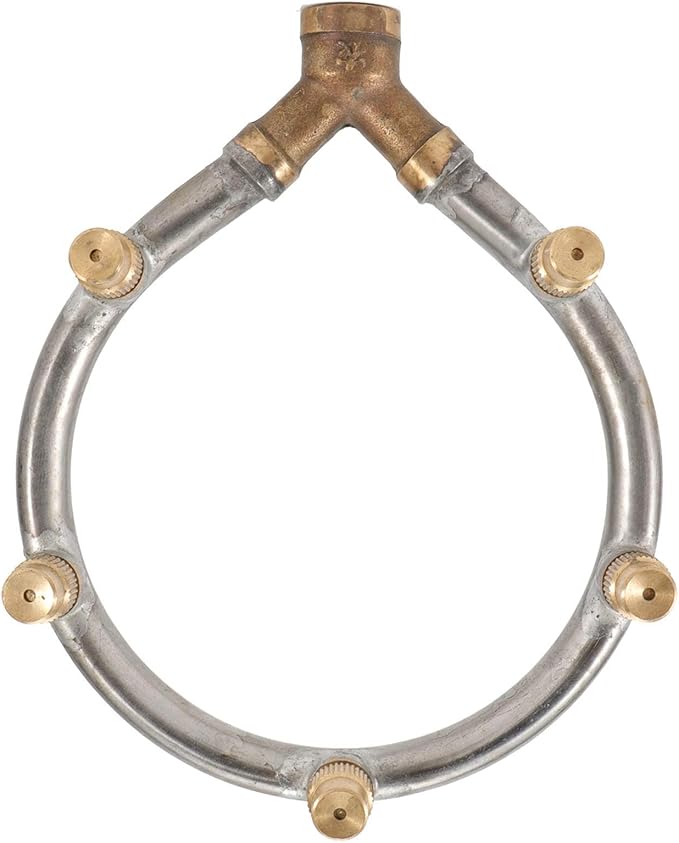 Misting Nozzle Stainless Steel 5 Head Adjustable Circular Irrigation Sprinkler Misting for Garden Watering