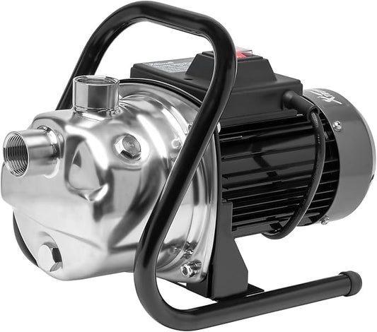 XtremepowerUS 1HP Portable Shallow Well Pump Water Transfer Pump 930GPH Pressure Booster Pump Irrigation Lawn Farm Water Removal