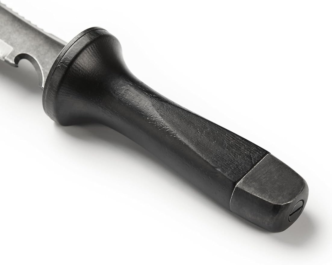 Hori Hori Garden Knife, Traditional Japanese Weeding Tool with ergonomic wooden handle. Hori garden tool with 7'inch blade with case. (Weeder blade)