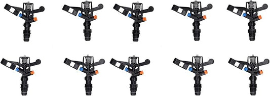 Rocking Arm Sprinklers,10PCS Plastics G 1/2 Male Thread 360° Rotating Sprinklers Watering Sprinkler for Yard Lawn and Grass Irrigation 4.7x4.5in