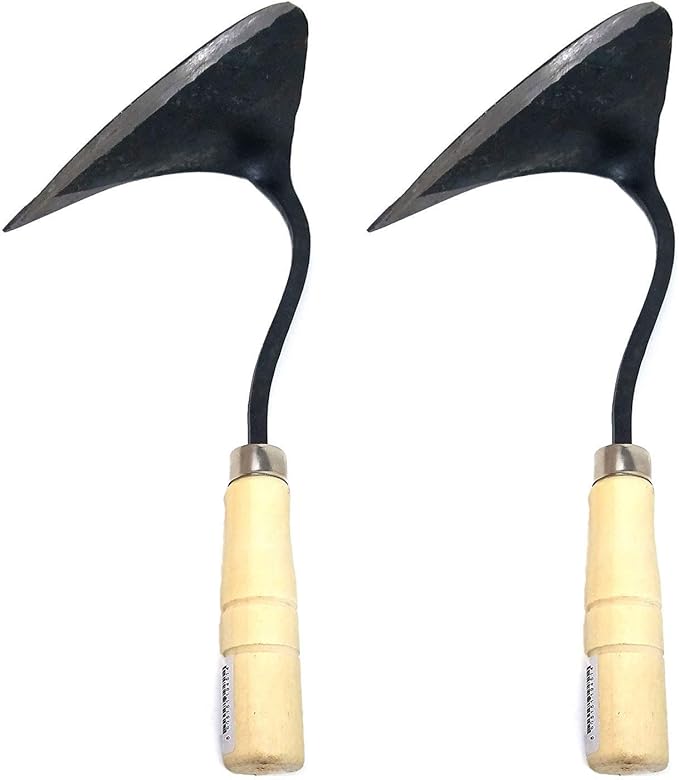 SERENITA Lawn Grass Edger Hoe Garden Tool Weeding Tools for Garden. Homi Korean Plow Easy Digger with Blade. Less Effort Easy Farming Tool 2pcs