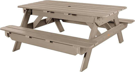 highwood Hometown Picnic Table, 6 Foot, Woodland Brown