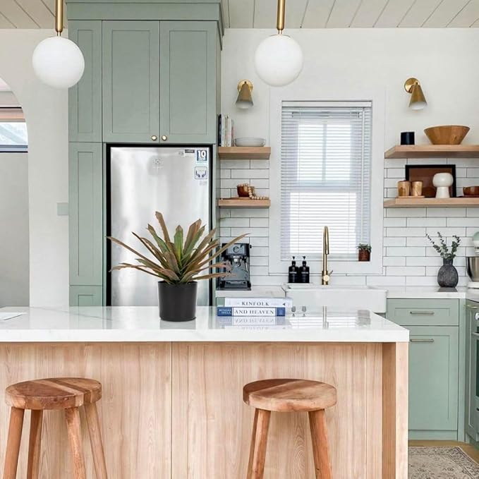 Briful Faux Plants Indoor 13 Inch Fake Potted Agave Plant Faux Tropical Plants for Home Office Porch Desktop Room Kitchen Decor Indoor Outdoor (Red)