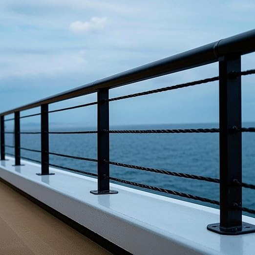 500FT 1/8" Stainless Steel Cable Black, 7x7 Strands, Wire Rope with Cable Cutter,1800lbs Breaking Strength Aircraft Cable for Deck Cable Railing, Stair, Fence, DIY Balustrades