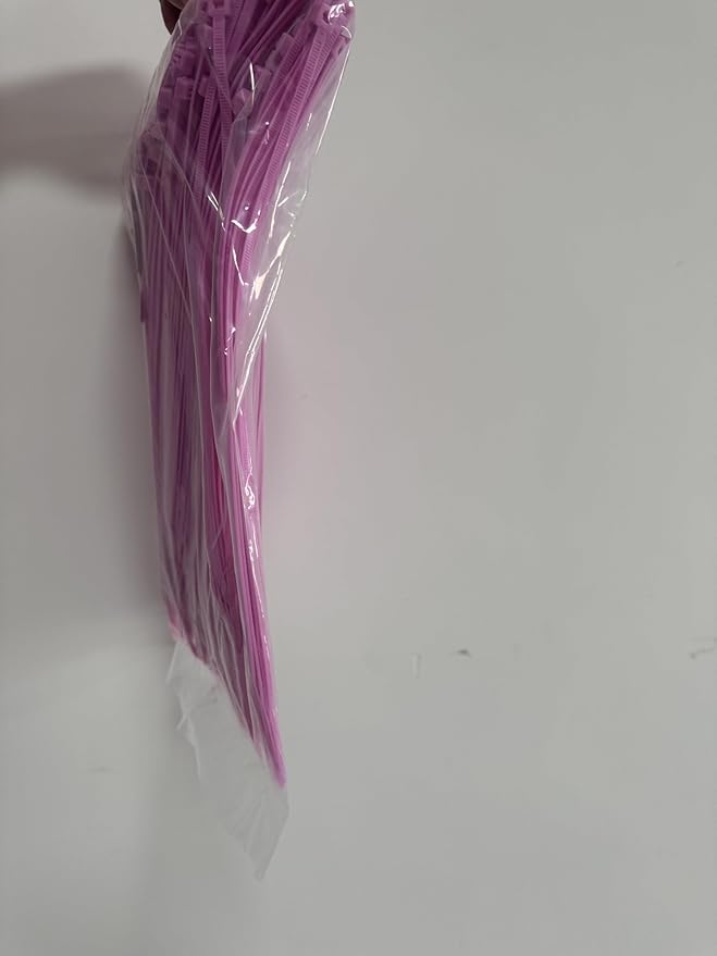 XINGO 1000 PCS Pink Zip Ties 12 Inch, 60 LBS Tensile Strength, Self-Locking Nylon Plastic Nylon PA66 Wire Ties for Indoor and Outdoor Use