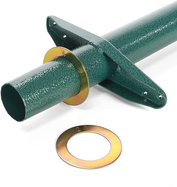 Edward Tools 5 in 1 Long Handle Garden Tool - Sturdy Steel Pro Grade Bulb Planter, Long Handle Weeder, Sod Plugger, Soil Probe, Transplanter - Step, Twist, Pull - Multi Depth Options