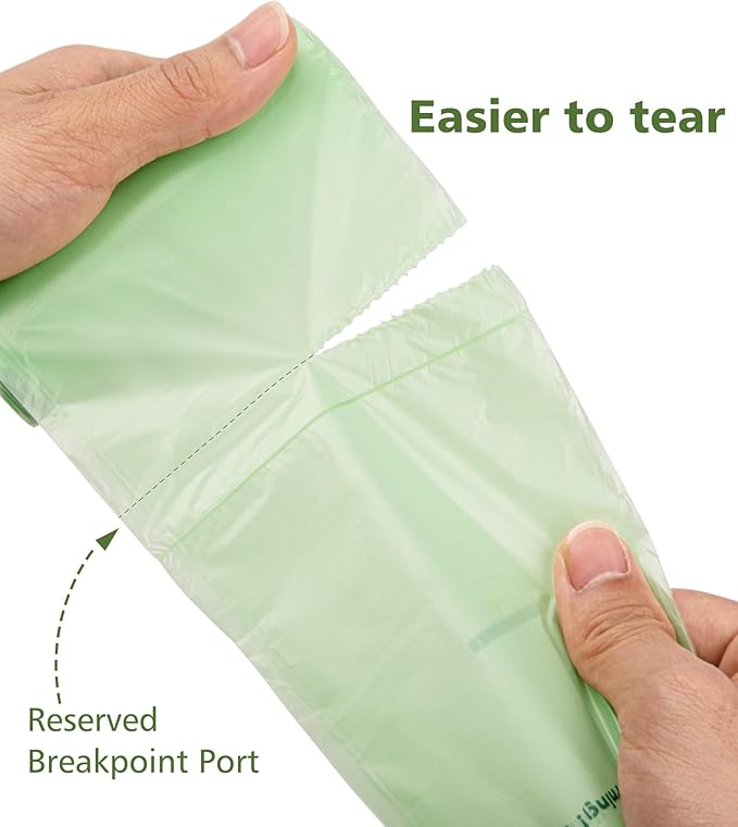 Large Compostable Trash Bags 13 gallon 60 Packs, AYOTEE Biodegradable Trash Bag 13 gallon,Compost bags,Thicked Tall kitchen Garbage Bag Unscented